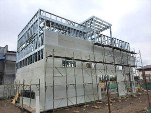 Casa structura metalica Otopeni inchideri exterioare pereti cu fibrociment thumbnail