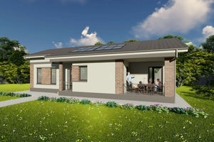 Casa structura metalica proiect cu 3 camere si terasa 115 mp - design casa moderna imagine 4 thumbnail
