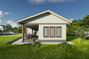 Casa structura metalica proiect cu 3 camere si terasa 115 mp - design casa moderna imagine 8 thumbnail