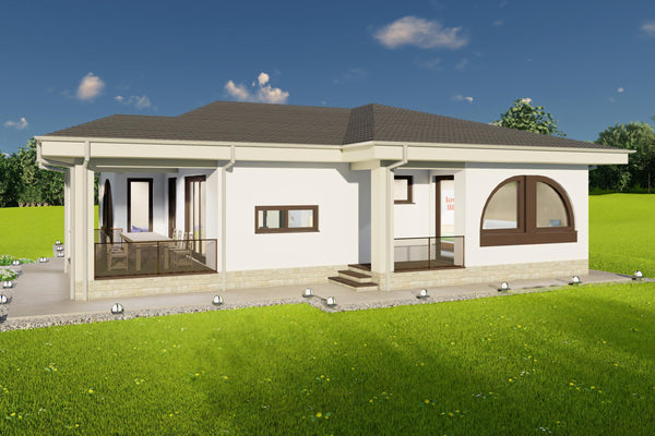 casa structura metalica randare pe timp de zi lumina naturala
