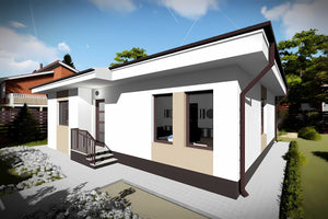 Casa zidarie 3 dormitoare si living constructie pe un nivel - design casa fotografie 4 thumbnail
