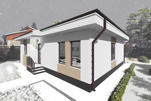Casa zidarie 3 dormitoare si living constructie pe un nivel - design casa fotografie 9 thumbnail