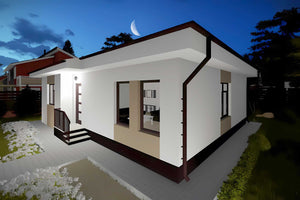 Casa zidarie 3 dormitoare si living constructie pe un nivel - design casa fotografie 10 thumbnail