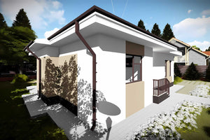 Casa zidarie 3 dormitoare si living constructie pe un nivel - design casa fotografie 12 thumbnail