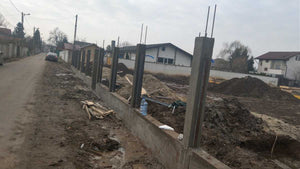 Cofrare soclu si stalpi gard din beton si lemn GA04 thumbnail