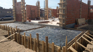 Cofrare turnare beton stalpi si zidarie pereti exteriori casa 386 mp thumbnail