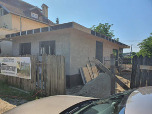 Constructie casa 116 mp in faza de inchideri exterioare fatade cu fibrociment thumbnail
