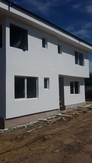 Constructie casa 155mp aplicare tencuiala decorativa structurata thumbnail