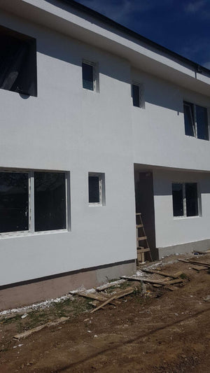 Constructie casa 155mp aplicare tencuiala decorativa structurata thumbnail