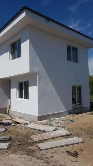 Constructie casa 155mp aplicare tencuiala decorativa structurata thumbnail