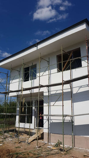 Constructie casa 155mp aplicare tencuiala decorativa structurata thumbnail