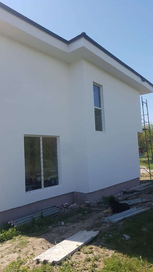 Constructie casa 155mp aplicare tencuiala decorativa structurata thumbnail