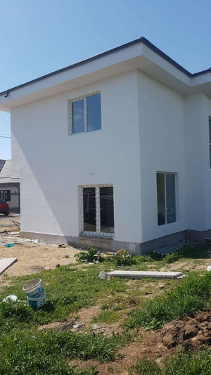 Constructie casa 155mp aplicare tencuiala decorativa structurata thumbnail
