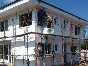 Constructie casa 155mp aplicare tencuiala decorativa structurata thumbnail