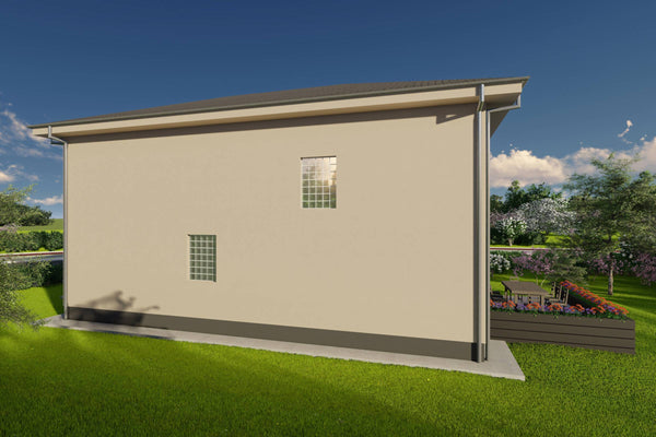Constructie casa bca cu etaj 4 dormitoare 3 bai din zidarie - volum exterior poza 14