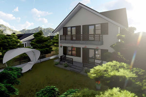 Constructie casa BCA cu etaj si obloane zidarie 180 mp 070 - cum arata casa pe exterior poza 9 thumbnail