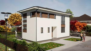 Constructie casa caramida cu etaj 200 mp zidarie 4 camere 94 - design exterior casa poza 6 thumbnail