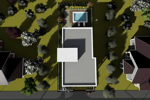 Constructie casa caramida cu etaj fara acoperis zidarie 055 - poza acoperis 3D 13 thumbnail