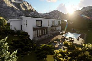 Constructie casa caramida etaj terase 8 camere zidarie 059 - imagine fatade 9 thumbnail