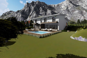 Constructie casa caramida etaj terase 8 camere zidarie 059 - imagine fatade 11 thumbnail