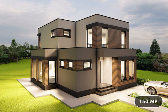 Constructie casa cu acoperis drept zidarie 150mp foto 1