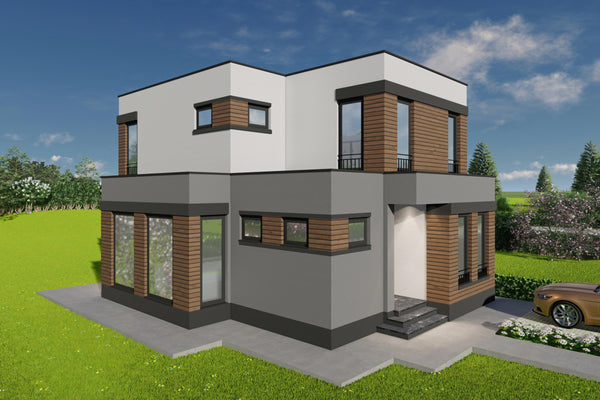 Constructie casa cu acoperis drept zidarie 150mp foto 6