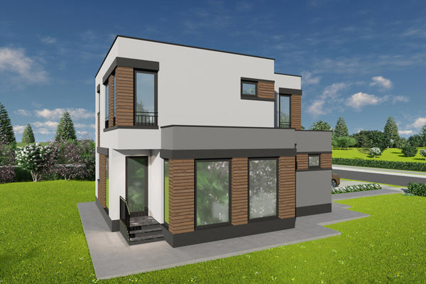 Constructie casa cu acoperis drept zidarie 150mp foto 9