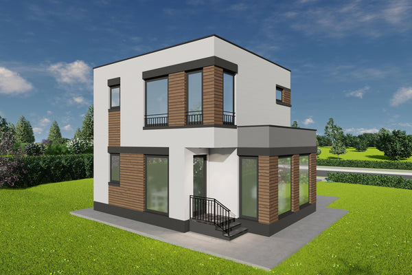 Constructie casa cu acoperis drept zidarie 150mp foto 11