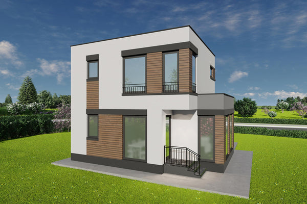 Constructie casa cu acoperis drept zidarie 150mp foto 12