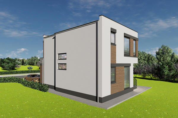 Constructie casa cu acoperis drept zidarie 150mp foto 15