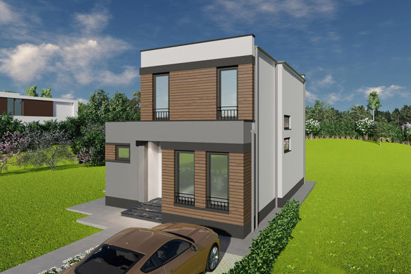 Constructie casa cu acoperis drept zidarie 150mp foto 16