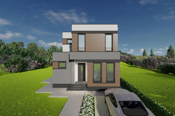 Constructie casa cu acoperis drept zidarie 150mp foto 17