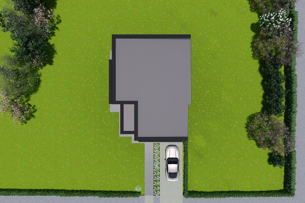 Constructie casa cu acoperis drept zidarie 150mp foto 25