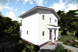 Constructie casa cu etaj terasa zidarie BCA 180 mp 181-026 - aspectul casei la exterior poza 6 thumbnail
