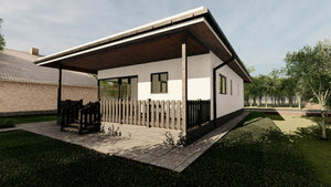 Aplicare adeziv si masa de spaclu casa structura metalica parter thumbnail