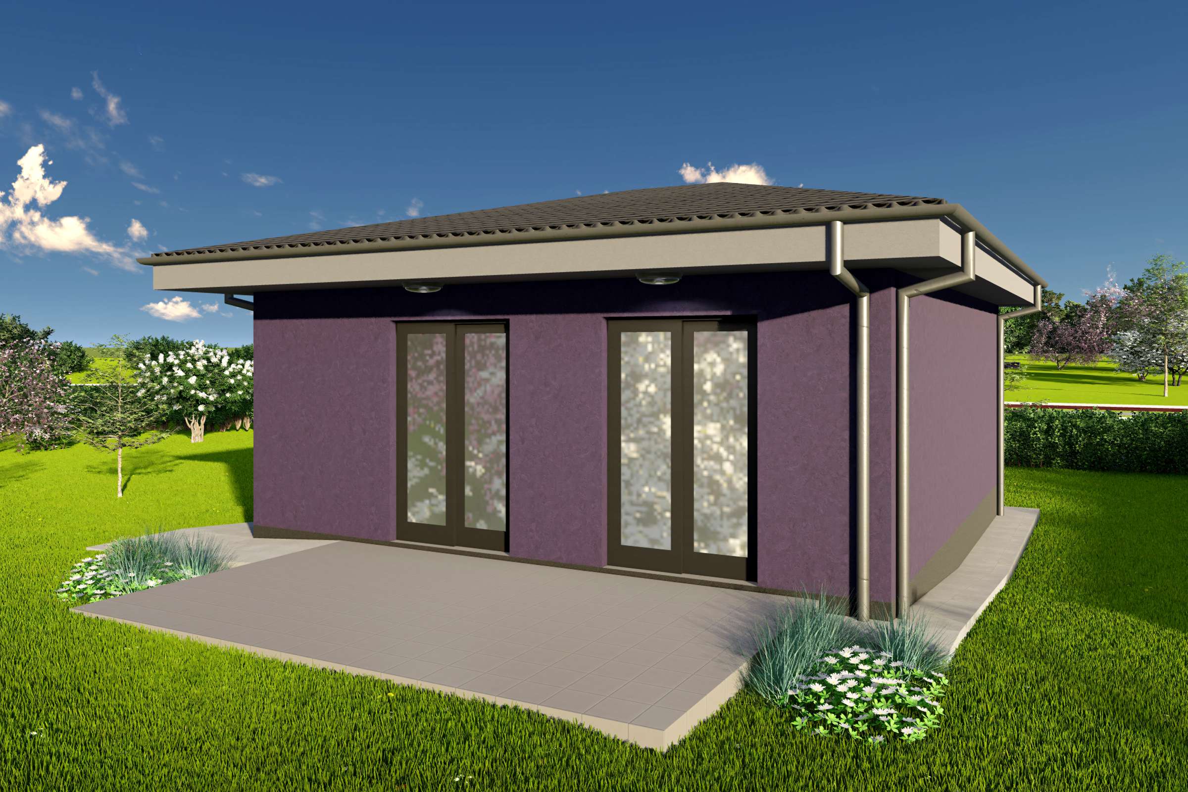 Constructie casa cu un singur dormitor 50mp din zidarie bca - design casa mica imagine 11