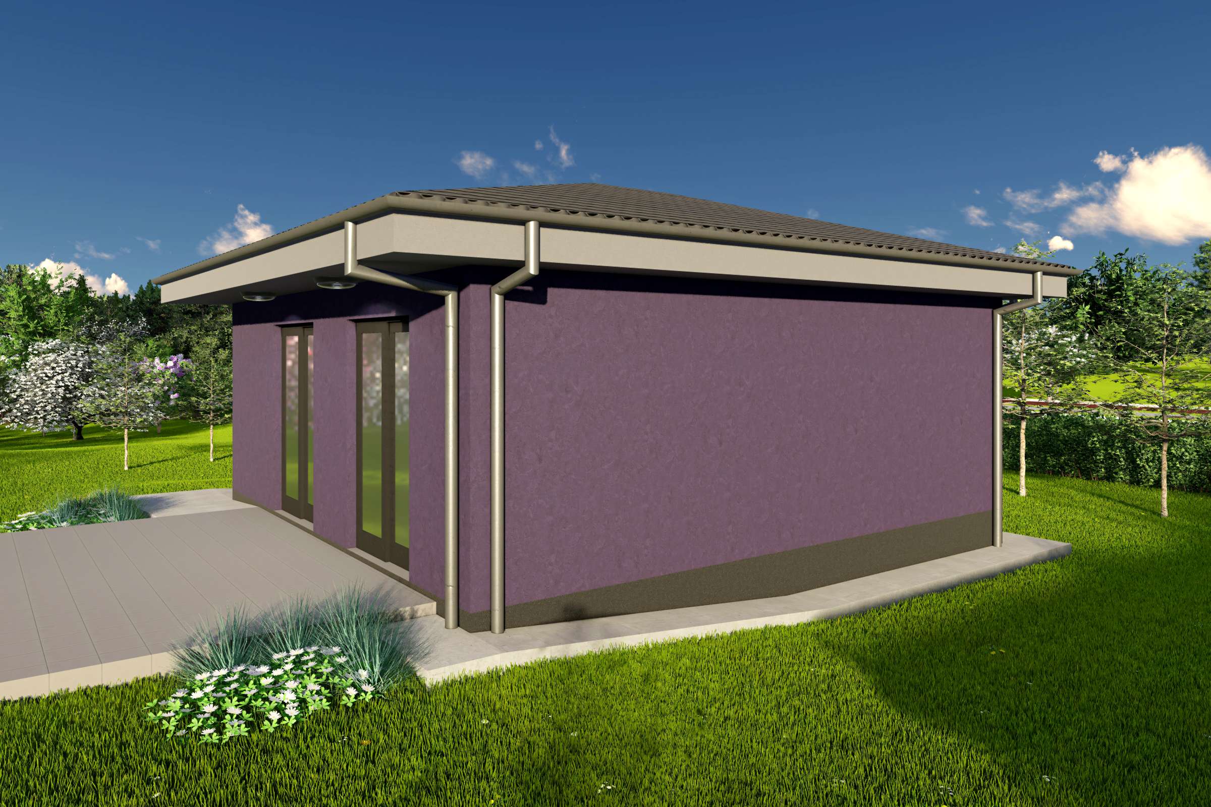 Constructie casa cu un singur dormitor 50mp din zidarie bca - design casa mica imagine 12