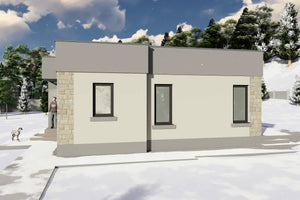 Constructie casa de bca parter 2 camere 1 baie zidarie 75 mp - casa moderna exterior poza 5 thumbnail
