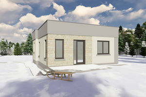 Constructie casa de bca parter 2 camere 1 baie zidarie 75 mp - casa moderna exterior poza 10 thumbnail