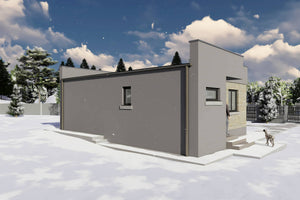 Constructie casa de bca parter 2 camere 1 baie zidarie 75 mp - casa moderna exterior poza 15 thumbnail