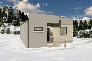 Constructie casa de bca parter 2 camere 1 baie zidarie 75 mp - casa moderna exterior poza 16 thumbnail