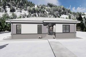 Constructie casa de zidarie bca parter cu 2 dormitoare id133 - casa frumoasa fara etaj imagine 2 thumbnail