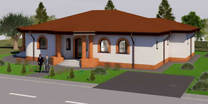 Constructie casa din BCA brancoveneasca zidarie parter 004 - casa la exterior imagine 5 thumbnail