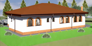 Constructie casa din BCA brancoveneasca zidarie parter 004 - casa la exterior imagine 7 thumbnail