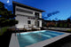 Constructie casa din BCA moderna cu balcoane piscina zidarie - imagine design casa la exterior 13