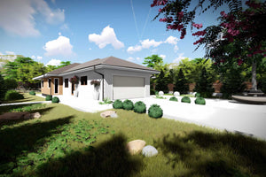Constructie casa din BCA parter 4 camere garaj zidarie 050 - exterior casa foto 4 thumbnail