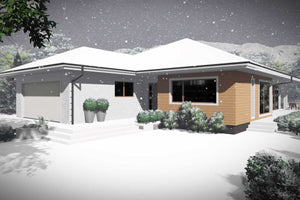 Constructie casa din BCA parter 4 camere garaj zidarie 050 - exterior casa foto 8 thumbnail