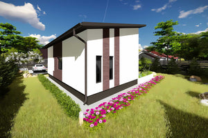 Constructie casa din caramida fara etaj 120 mp zidarie 042 - casa fatade exterior poza 4 thumbnail
