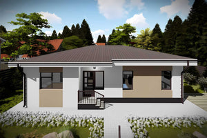 Constructie casa din caramida moderna cu 3 camere de zidarie - cum arata casa la exterior imagine 5 thumbnail