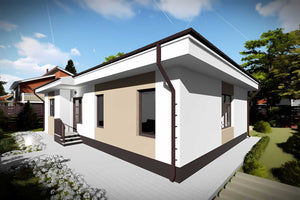 Constructie casa din caramida moderna cu 3 camere de zidarie - cum arata casa la exterior imagine 6 thumbnail